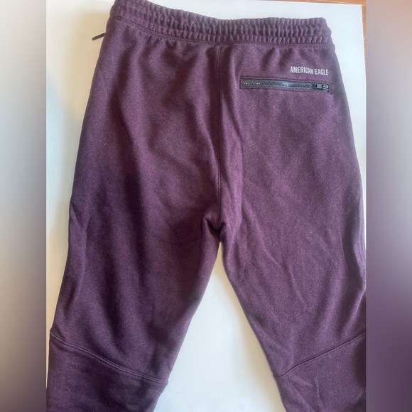 American Eagle Small Maroon Male Sweat Pants With Zippers - Picture 6 of 8